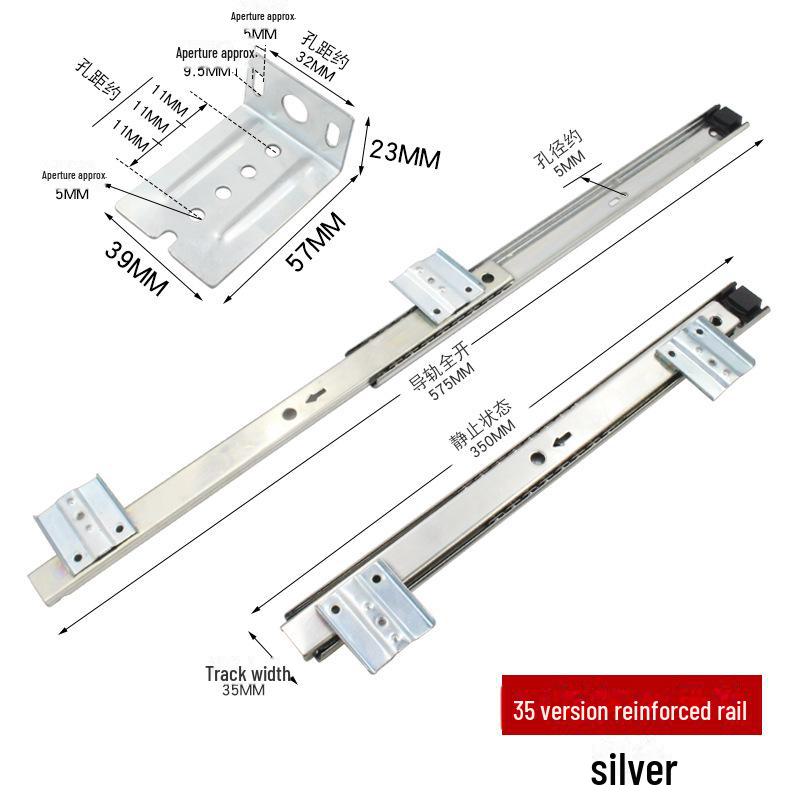 Бесшумная подставка для офисной клавиатуры с утолщенными направляющими