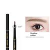 Модный автоматический карандаш для бровей с двойной головкой, водостойкий, устойчивый к поту, долговечный, устойчивый к размазыванию для начинающих, 3D, натуральный цвет