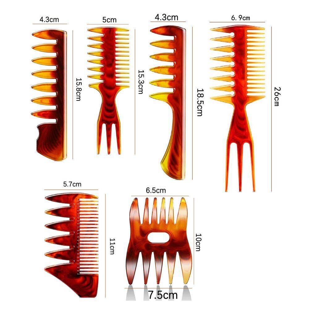 Flat Double-Sided Flat Comb Wide Toothed Hair Oil Head Comb Vintage Wide Tooth Comb