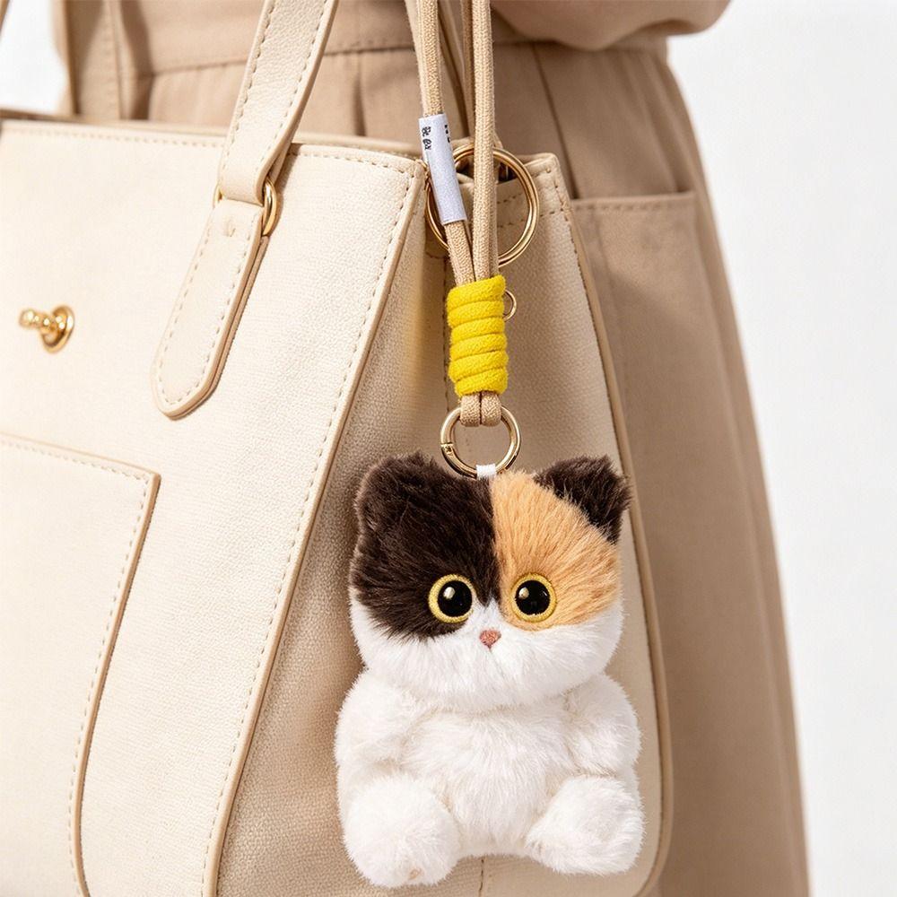 Plush Cat Bag Pendant Soft Fluffy Backpack Charm New Pendant Charm Bag Decoration