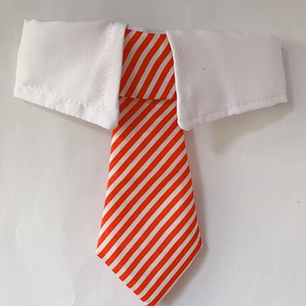 Pet Striped Bow Tie For Dogs Cats Adjustable Magic Stickers Pet Bowtie For Weddings Holidays Parties