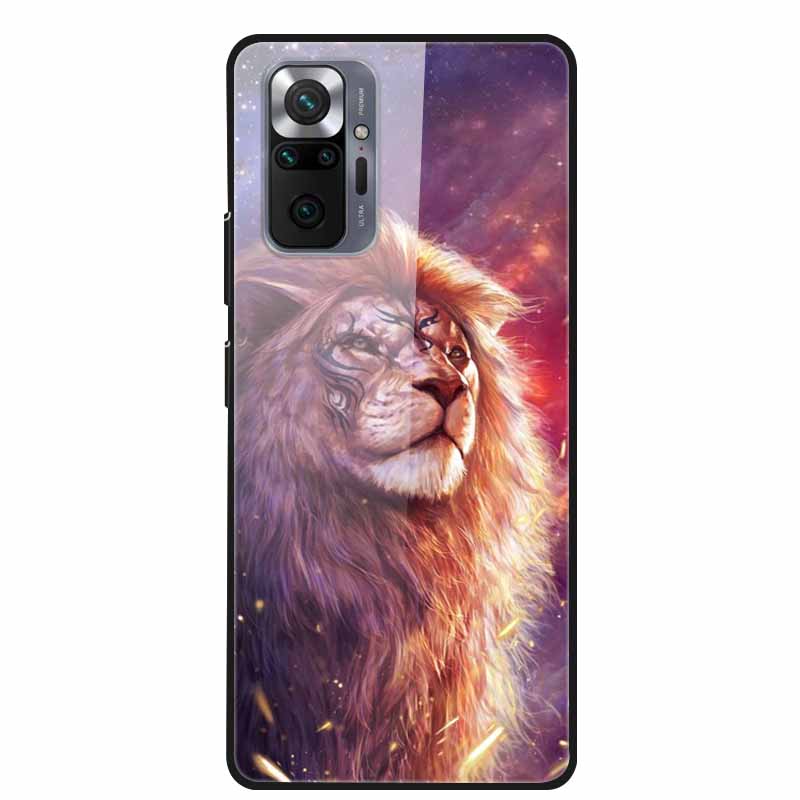 Цветная закаленная стеклянная крышка для чехла Xiaomi Redmi Note 10 Pro, жесткий противоударный Funda для чехлов Redmi Note10 / Note 10Pro, корпус