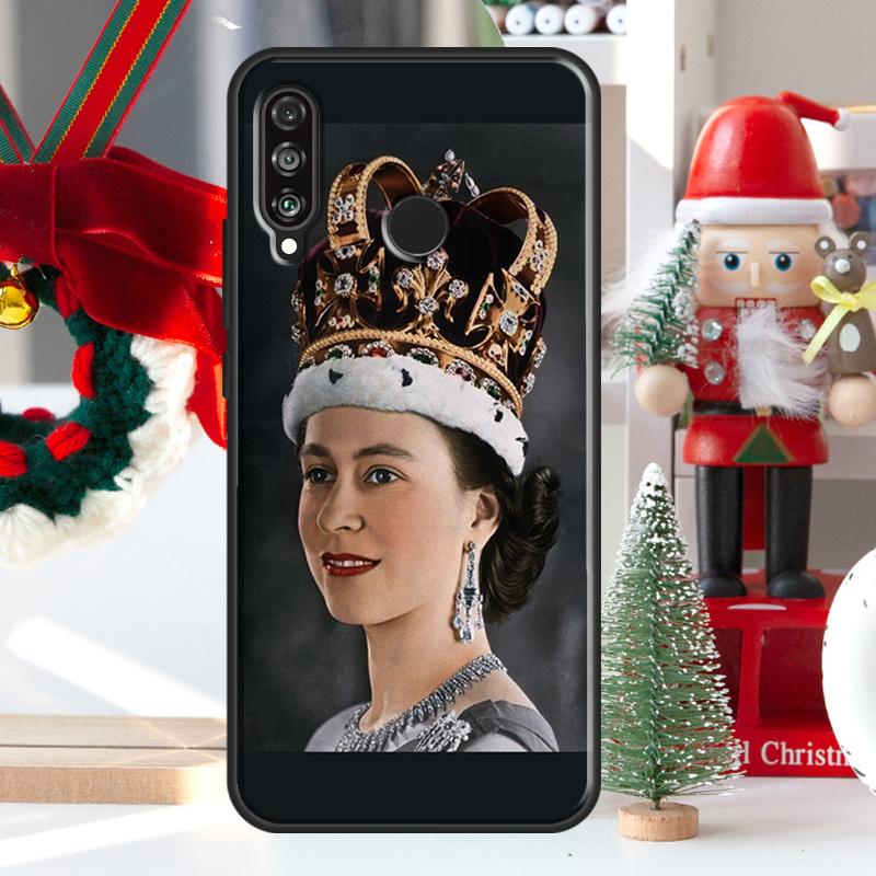 England Queen Elizabeth II For Huawei Nova 12i 11i 8i 12s Y73 Y72 Y61 Y91 Y90 Y70 Y60 9 10 SE P60 Pro P30 P40 Lite Case