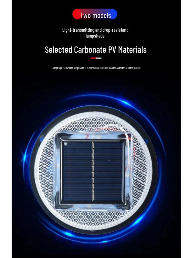 Solar-Powered Magnetic LED Strobe Light for Construction and Night Parking