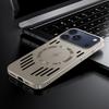 Магнитный чехол для телефона с теплоотводом из твердого металла для IPhone 17 Air 16 15 14 13 12 Pro Max, крышка для беспроводной зарядки Magsafe