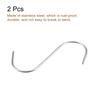 Meat Hanger Hook Stainless Steel S-Hook Baking Tools for Chicken Fish Beef Hanging Drying Smoking Home Storage 2Pcs