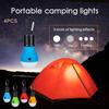 Camping Tent Light Bulb 4 LED Outdoor Portable Hanging Fishing Lamp