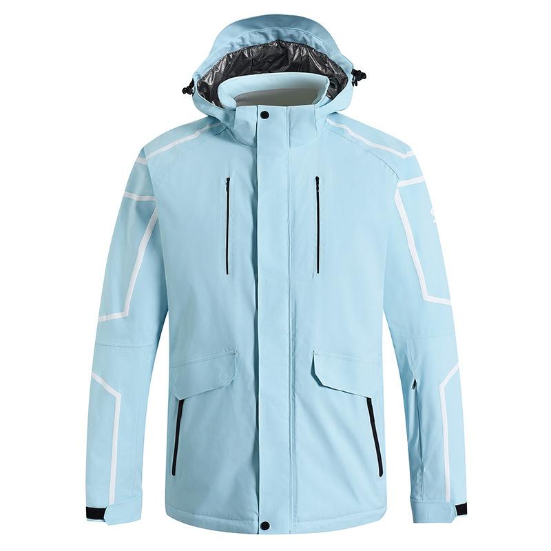 Лыжная куртка для женщин и мужчин, водонепроницаемая, ветрозащитная, утепленная, зимняя, для горных видов спорта на открытом воздухе, с капюшоном, теплая, для катания на лыжах, сноубордическая куртка с карманами