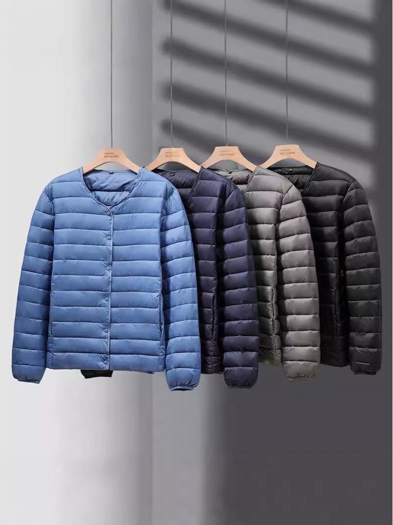 Men's Ultra-Thin Lightweight Down Cotton Work Jacket - Cold-Proof, Plus Size, Short Coat.