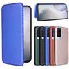 Vivo X30 Pro Leather Flip Case with Card Slot and Carbon Fiber Design. Simple and Business Style for IQOO U3.