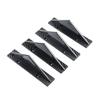4Pcs/set Modified Shark Fin Lip Diffuser Carbon Fiber Pattern Rear Spoiler Durable Lip Spoiler  Car