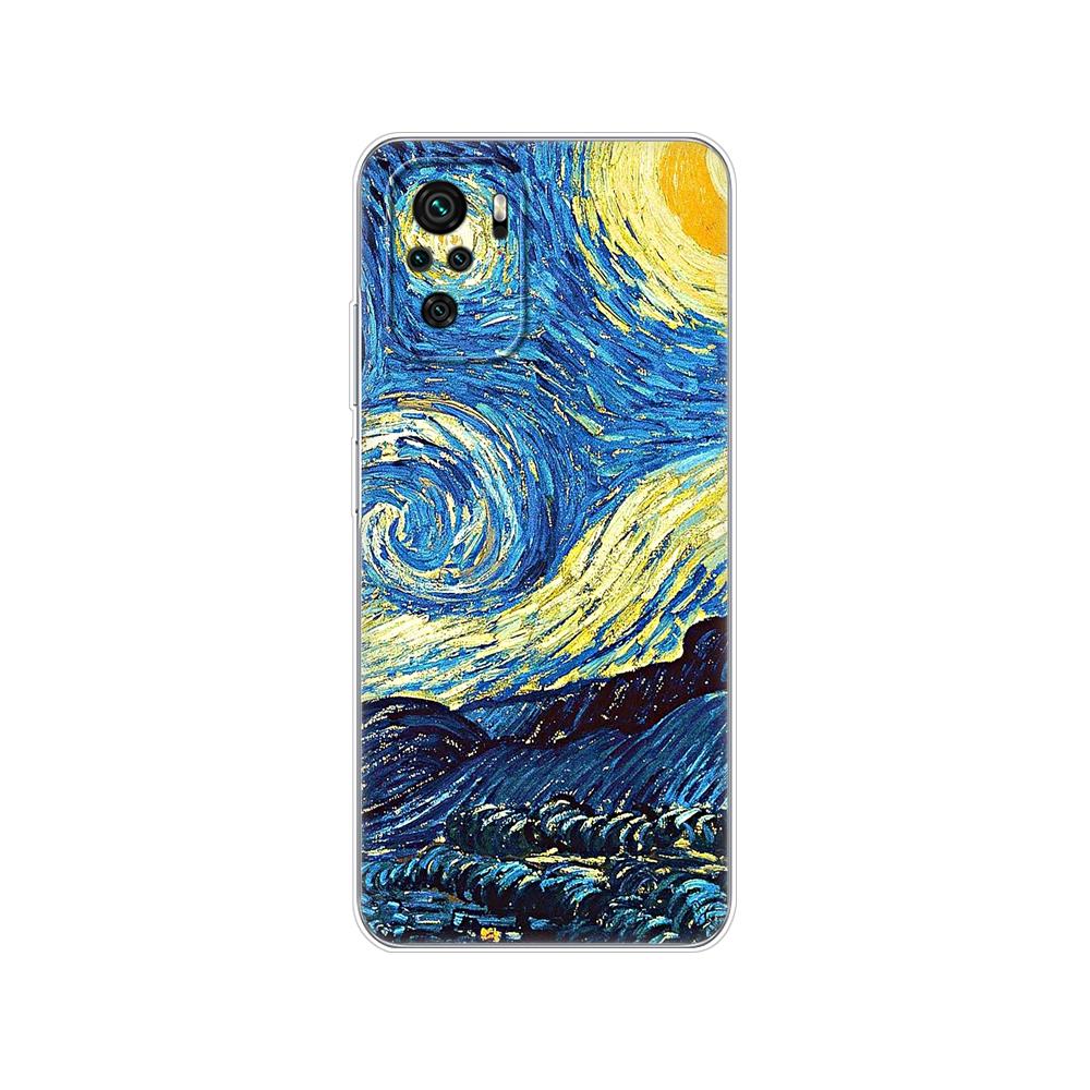 For Xiaomi Redmi Note 10 10S Case 4G 5G Silicon Soft Tpu Back On Redmi Note 10 Pro Global Phone Cover Note10 S Bumper Etui Funda