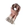 100% Australian Pure Wool Women's Winter Scarf, Korean Style, Versatile Cashmere Border, Thick & Warm Shawl