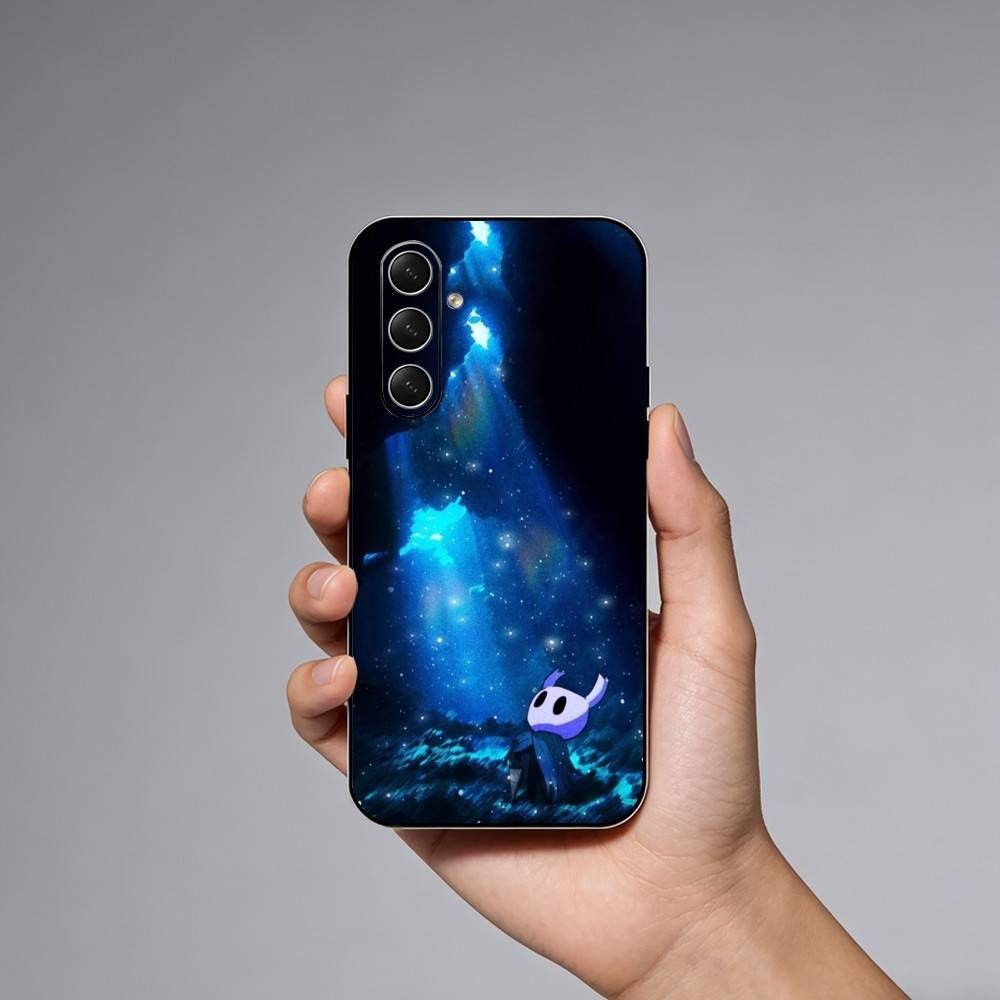Чехол для телефона H-Hollow Knight S-Silksong Для Samsung Galaxy A73, A72, A71, A70, A52, A51 Другие Мягкий Черный Чехол