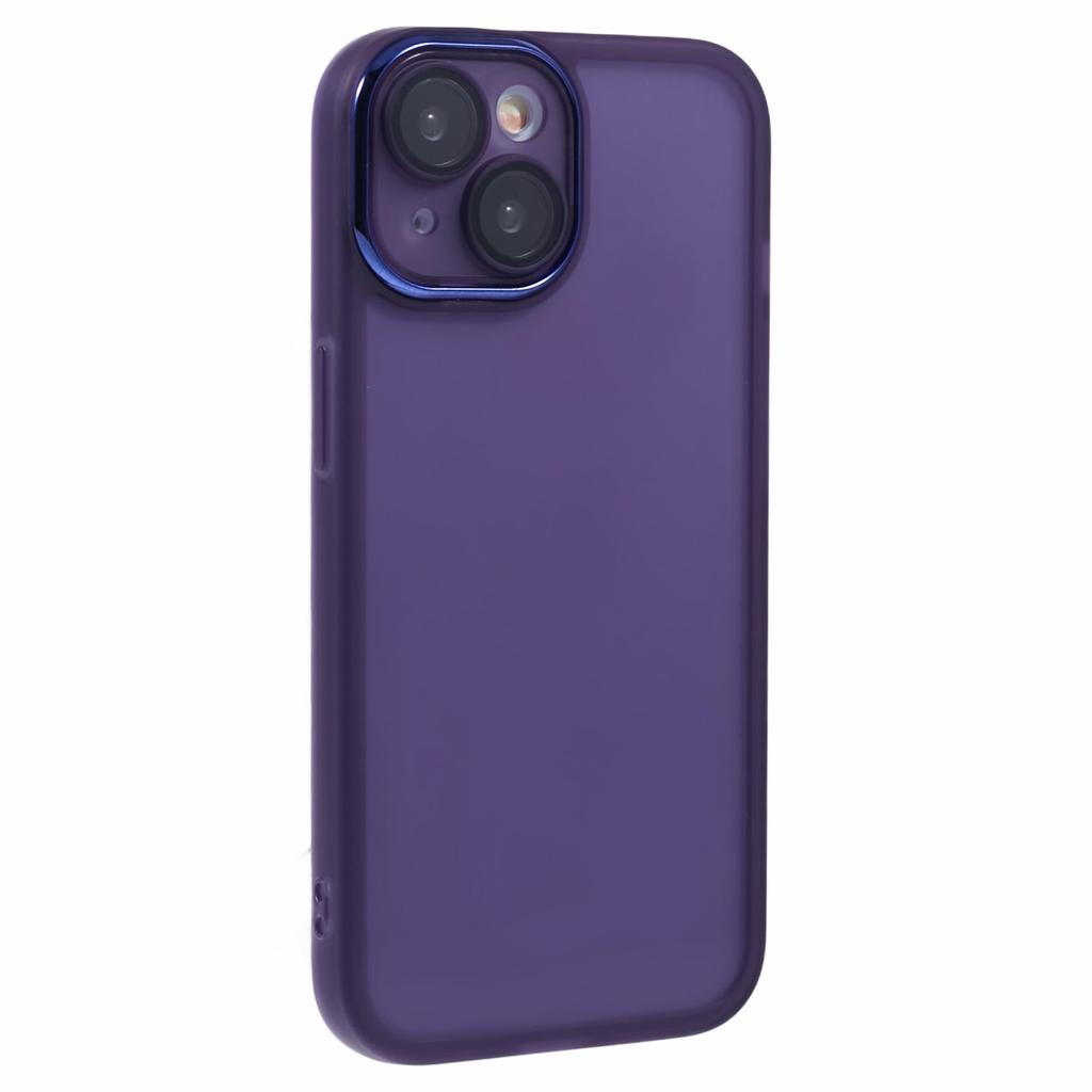 DKSM Series For iPhone 13 Case Electroplated Camera Frame TPU Phone Cover