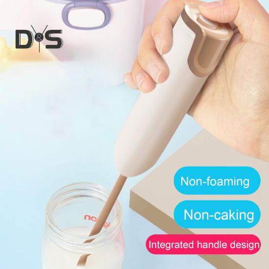 Мини-вспениватель молока, ручной пеногенератор, работающий от аккумулятора, запуск одной кнопкой, съемный беспроводной блендер для яиц, миксер для кофе, палочка