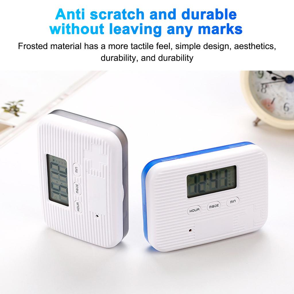 Portable Mini Pill Box Timed Reminders 6 Compartments Pill Organizer Electronic Reminder Pill Box