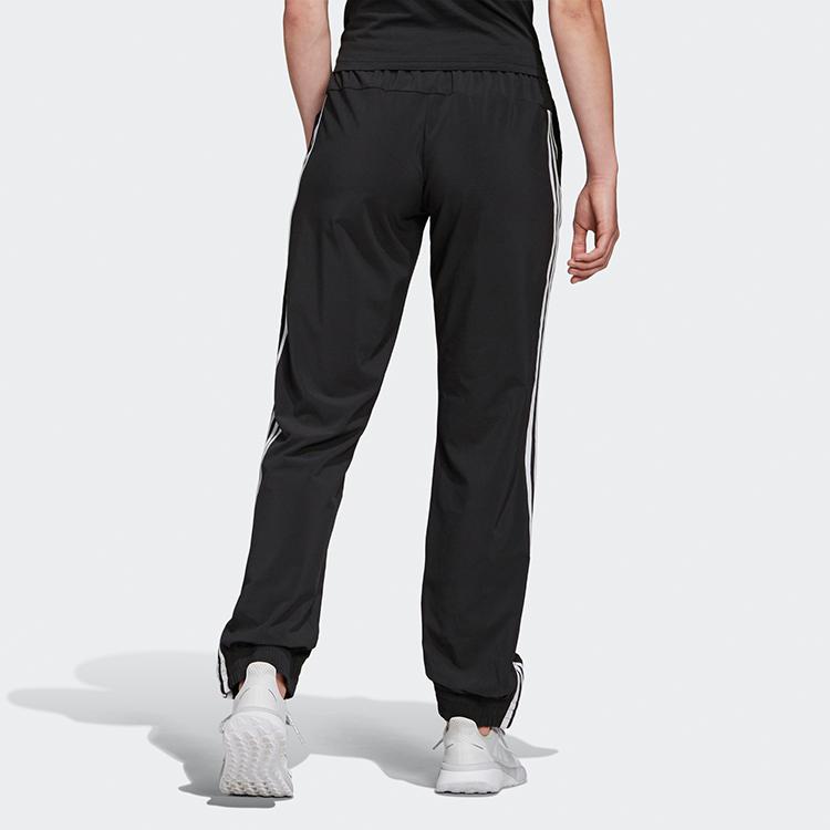 adidas Винтажные трикотажные спортивные брюки для фитнеса и отдыха, женские брюки черного цвета FQ3815