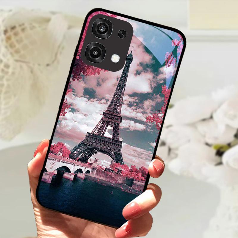 Для Oppo A6 A 6 Pro F31 5G CPH2781 Чехол Модная Расписная Крышка из Закаленного Стекла Для Телефона OPPO A6Pro Fundas Защитный Чехол Coque
