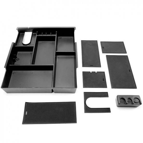 Armrest Center Console Organizer Storage Box Tray Fit For Toyota Tundra 14-19 cv