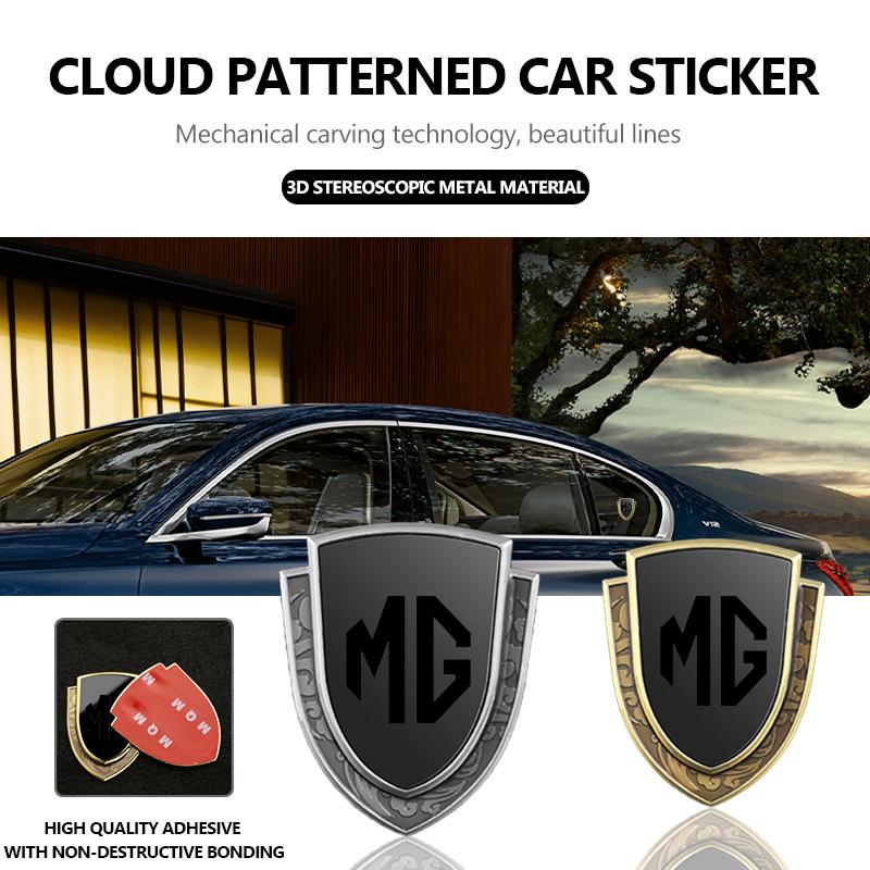 Car Metal Shield Emblem Side Fender Body Trunk Badge Stickers For MG Hector TF GT ZR 3 5 6 7 HS ZS GS RX5 RX8 qnw1