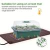 12 Holes Seed Starter Tray Plant Starter Kit and Base Mini Greenhouse Germination Kit for Seeds Growing Starting Seedling Tray
