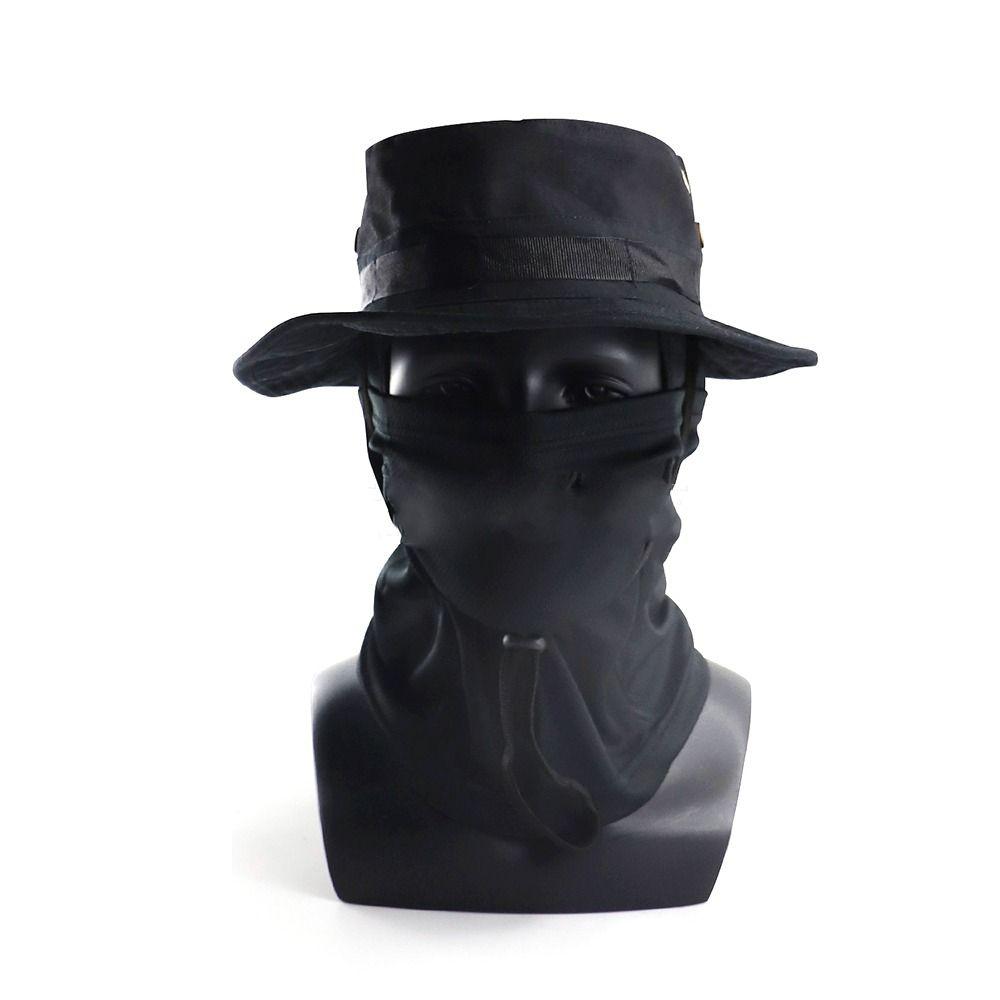 Sunscreen Balaclava Boonie Hat Wide Brim Sun Hat Durable Fishing Cap Full Face Mask Set Climbing