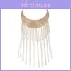 Fashionable Retro Multi Layer Tassel Design Women Metal Necklace For Alternative Fashion Enthusiasts