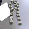 Women Long Scarf Retro Style Striped Color Block Thickened Imitation Mink Fur Warm Thin Scarf Fashion Accessory