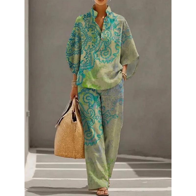 1116 New Women's Shirt Set Casual Urban Suit Women's Clothing