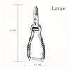1Pc Nail Clippers for Thick or Ingrown Toenails Super Sharp Long Handle Nail Trimmer Cutter Professional Manicure Pedicure Tools