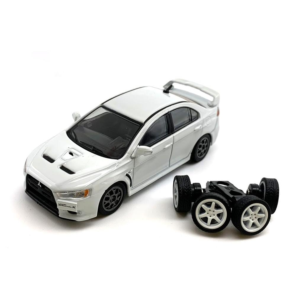 BM CREATIONS Mitsubishi Lancer EVO X Белый Завершенный продукт 1/64 (LHD)