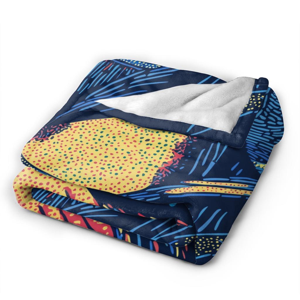 Pop Art Mona Lisa Throw Blanket Cozy Funny Blanket For Couch Chair Travel Car Flannel Bedspread Bed Cover