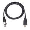 USB (папа) к XLR (мама) Конвертер для микрофона Микрофонный Студийный Адаптер Аудио Кабель-переходник