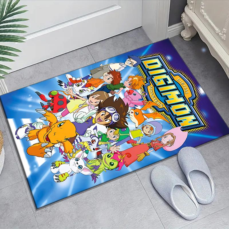 Digimon Design Area Rug - Non-Slip, Soft & Cozy Floor Mat for Living Room, Bedroom, Office - Indoor/Outdoor Decorative Carpet