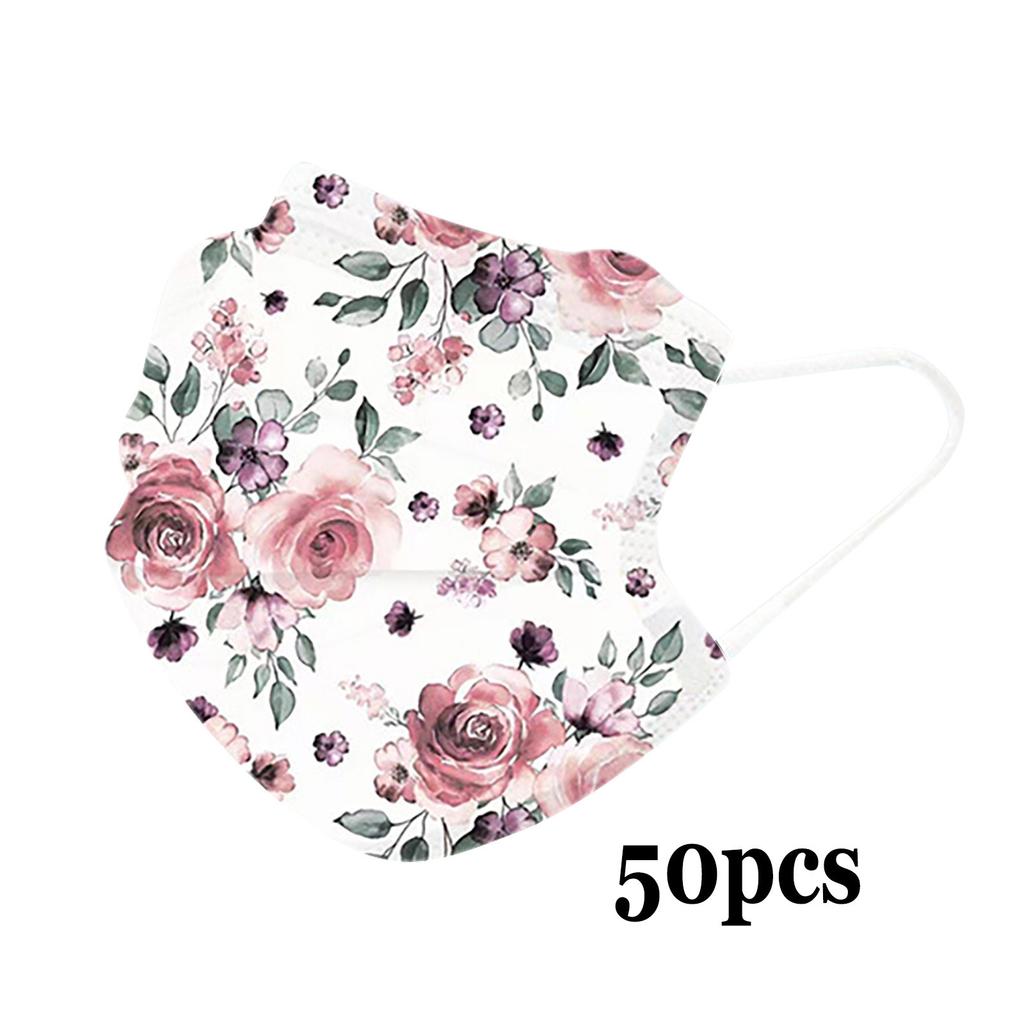 (Отличный дом)Одноразовая дышащая маска из спанлейса для взрослых с принтом