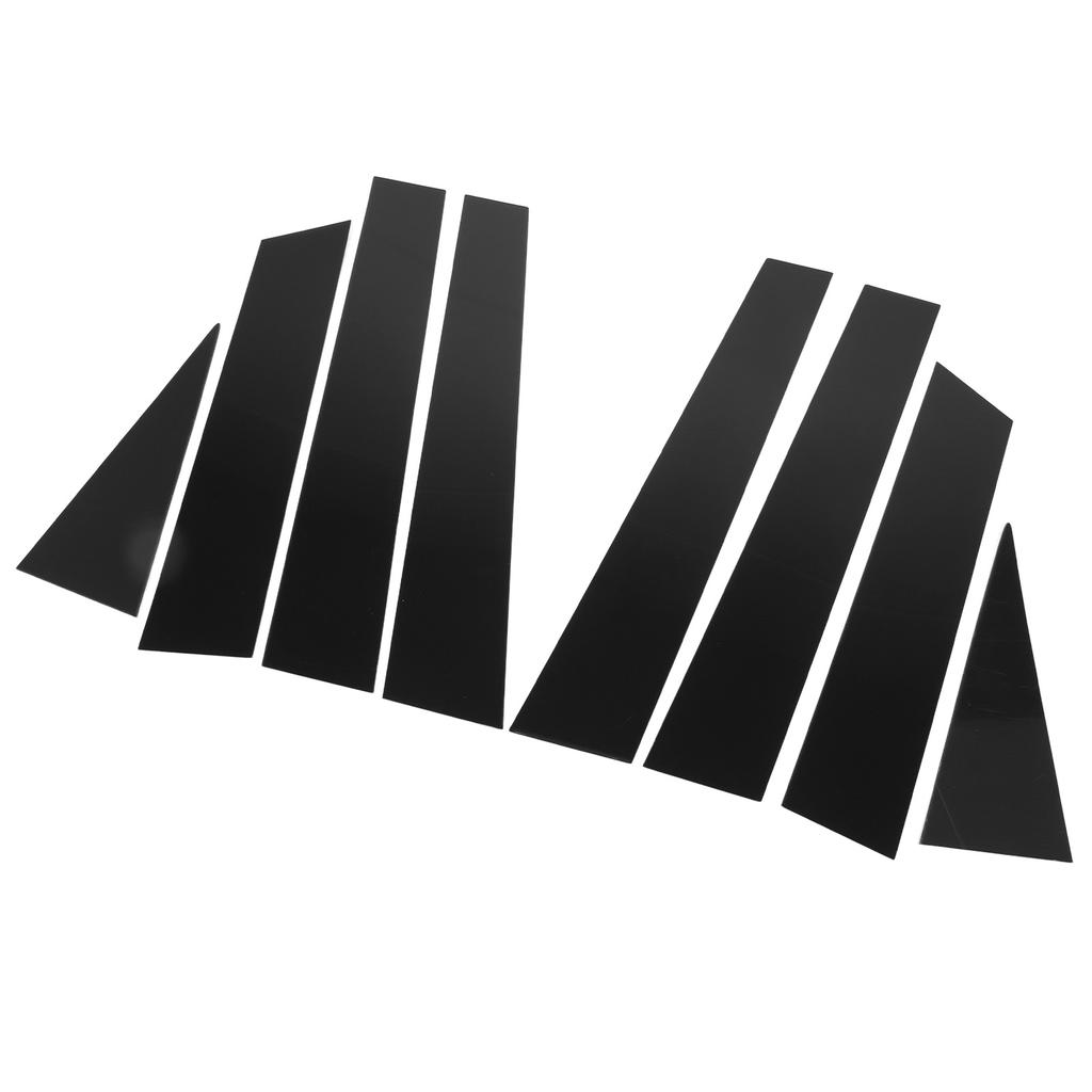 8 Pcs B Pillar Door Trim Molding Glossy Black Window Post Protector Cover for X?Trail T32 2014 To