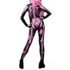 Halloween Skull Bone Print Jumpsuit