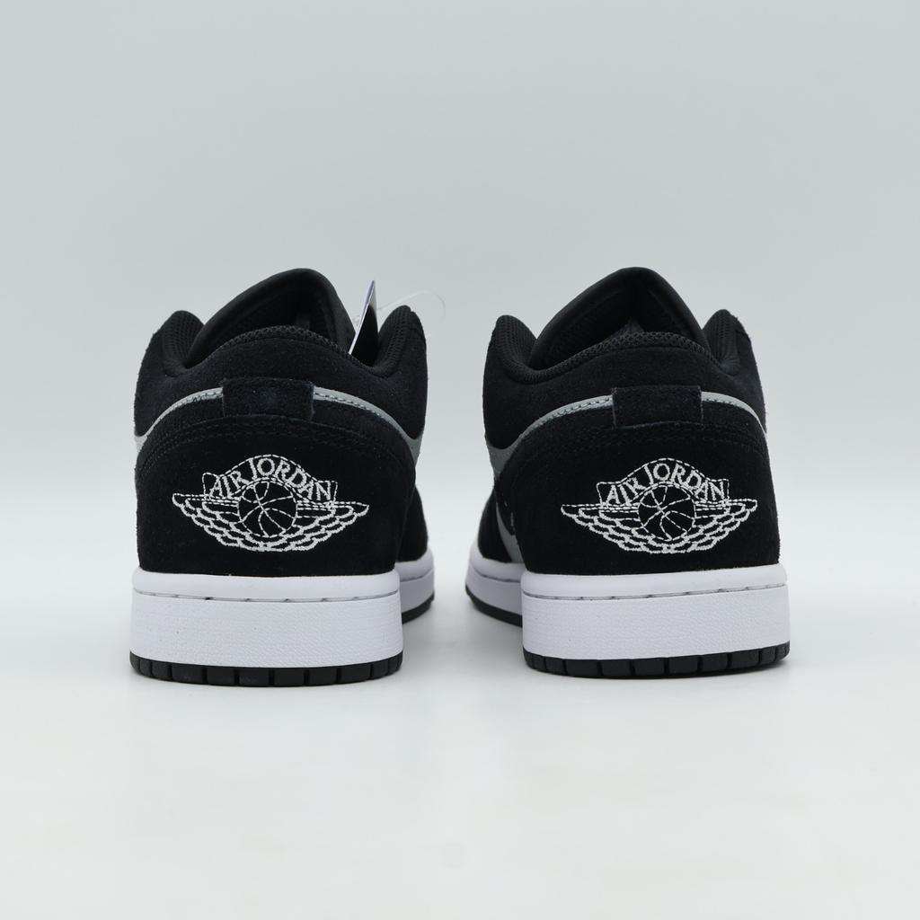 553558-048 Nike Air Jordan 1 Low "Черный/Светло-дымчато-серый/Белый" (Мужской)