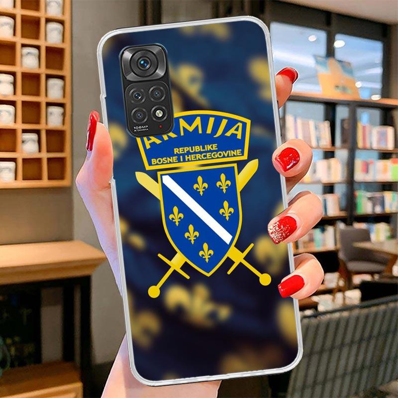 Bosnia And Herzegovina Flag Cover Phone Case For Xiaomi Redmi Note 15 14 13 12 11 10 Pro Plus 14S 12S 11S 11T 11E 10S Soft Funda