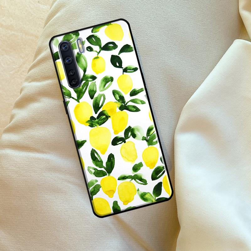 Summer Fruit Lemon Case For Oppo A6 A5 Pro A15 A57 A17 A54 A74 A94 A76 A16 A96 A40 A60 A80 A18 A38 A58 A78 A98
