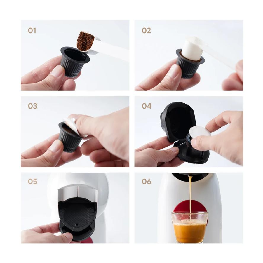 Многоразовый адаптер-капсула для кофемашины Dolce Gusto, совместимый с машинами Genio S Piccolo XS