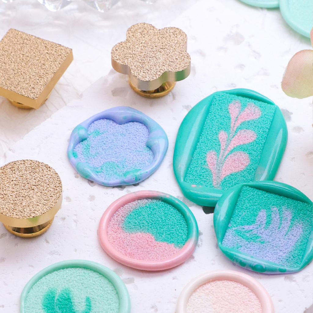 4 шт. матовый штамп пустой ассорти формы медный светлый воск печать штамп для ремесла