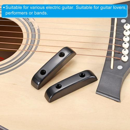 uxcell Bass Thumb Rest, Plastic Finger Rest with Screws for Precision Bass, Jazz Bass, and Bridge Guitars, Black