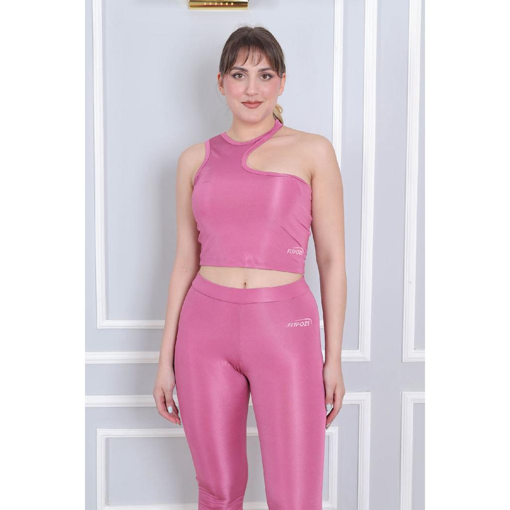 Спортивный комплект бюстье и колготок с высокой талией, набор из 2 шт.