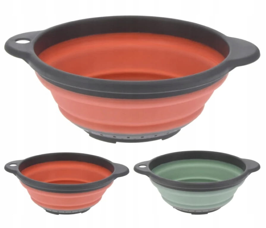 Folding Silicone Colander Strainer for Pasta