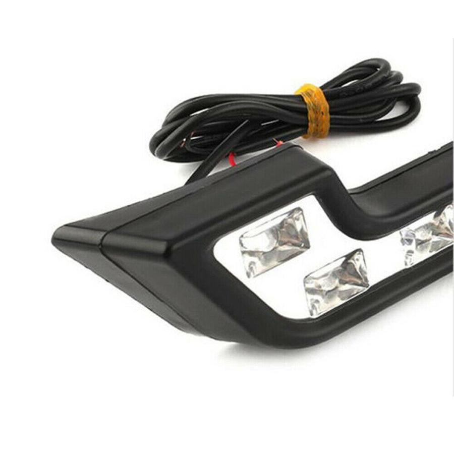 2x 12V 6LED Автомобильная Передняя Бамперная Противотуманная Фара для Вождения Супер Яркий Белый Свет Универсальная