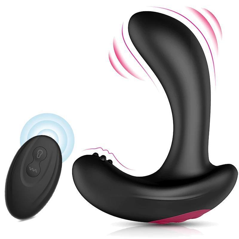 Inflatable prostate massage remote control anal plug for men, going out to vibrate the backyard plug, masturbator, sex products