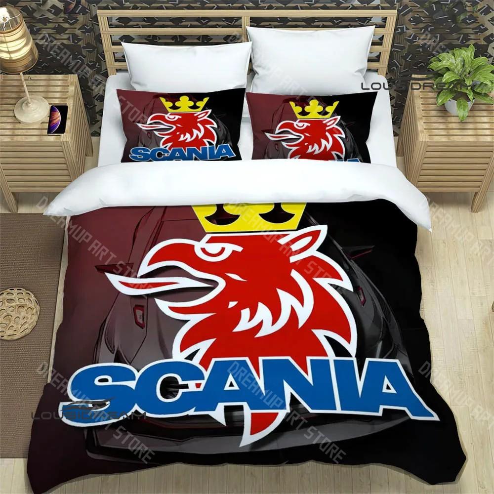 3D логотип S-Scania Принтованные Комплекты Постельного Белья изысканный набор принадлежностей пододеяльник комплект покрывала постельный набор роскошный подарок на день рождения