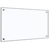 VidaXL Kitchen Backsplash, Transparent, 70x40 Cm, Tempered Glass, Heat and Scratch Resistant, Wall Panel, 249466